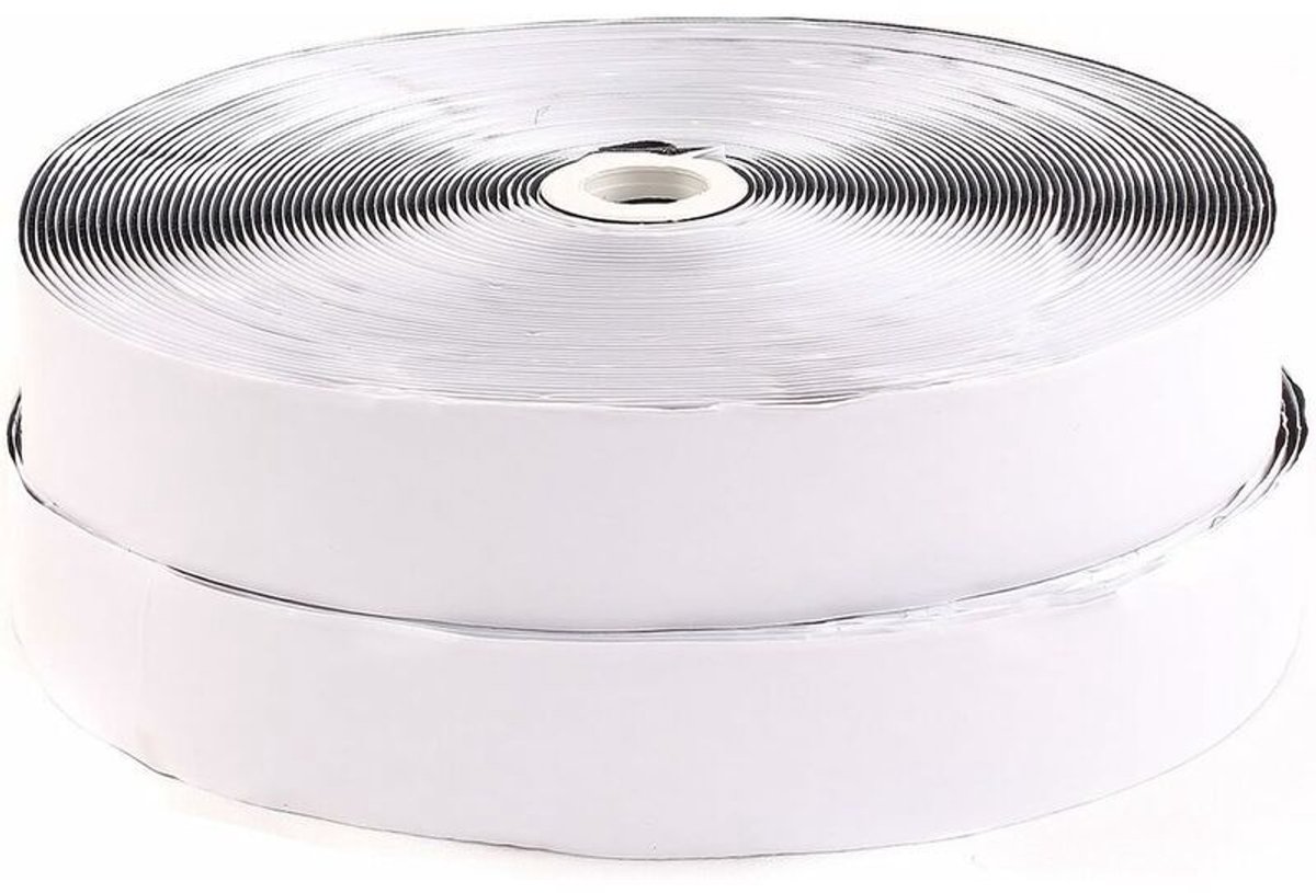 Zelfklevende tape van 25 m x 50 mm, kleur: zwart