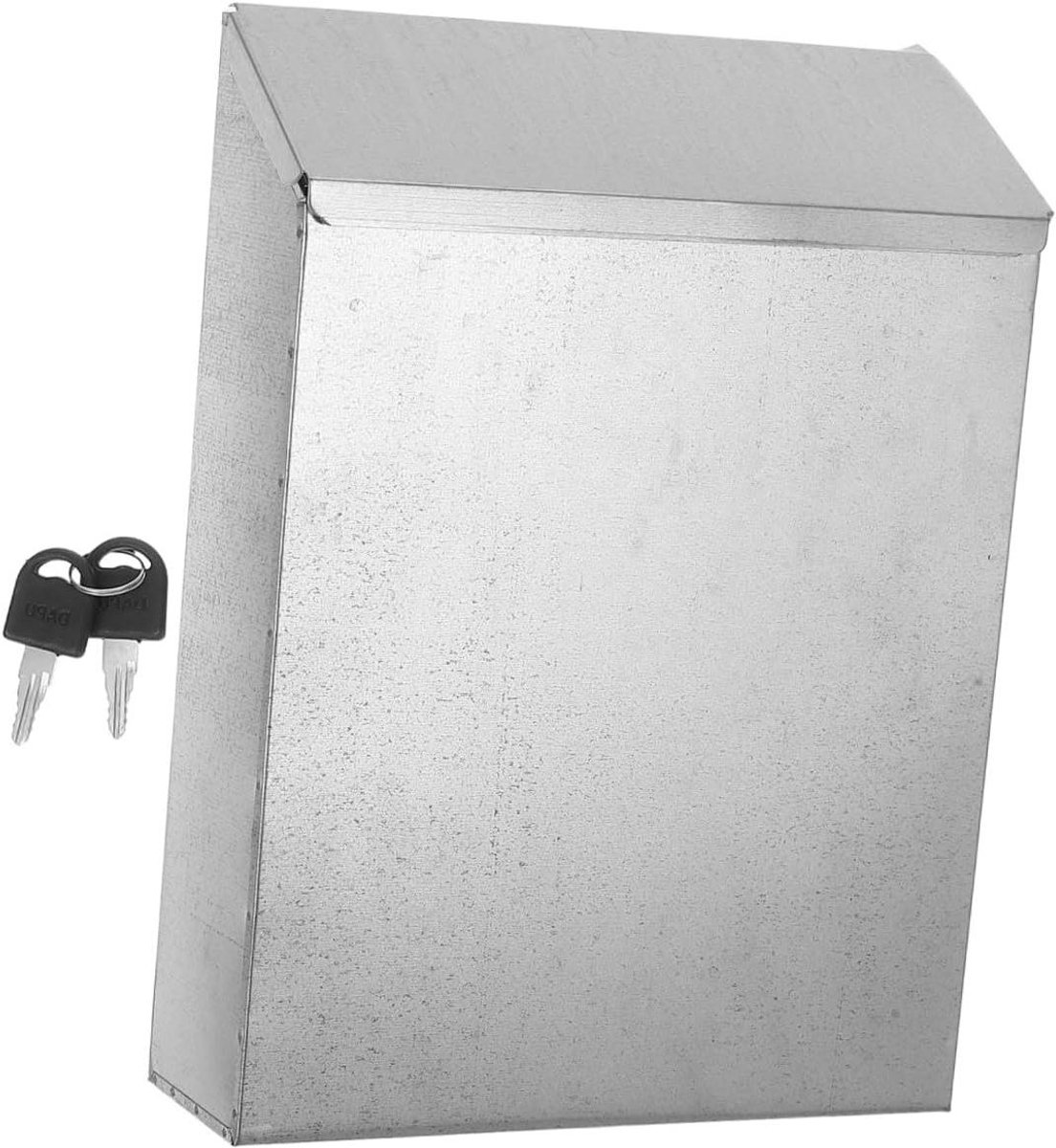 Ideeënbus Met Slot - Suggestiedoos Muur - Veilige Berging - Stijlvol Landelijk Design - 217 cm Diep - Zilver