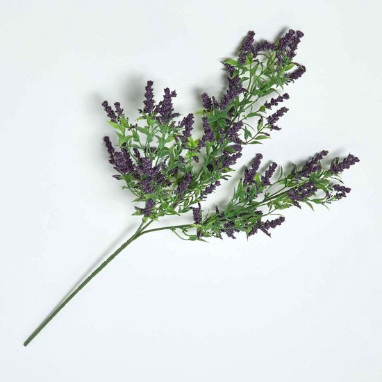 Kunstlavendel Tak - Nep Lavendel Bloem - Decoratie Huis - Zelfgemaakte Boeketten - 69 cm - Paars