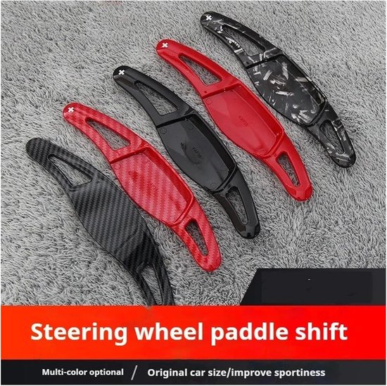 Schakelpeddel Verlenging - Stuurwiel Shifters - Comfortabel Rijden - Hoge Betrouwbaarheid - One Size - Carbon Rood van Schakelpeddel Verlenging — afbeelding 3