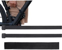 Fietstransportkrik - Scootergreep Handvat - Fietsen Transport - Verstelbaar Nylon Ontwerp - 19 x 4 x 4 cm - Zwart