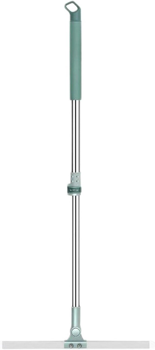 Siliconen Vloerborstel - Bezem Schraper - Huis Schoonmaken - Telescopische Steel - 35 cm - Grijs