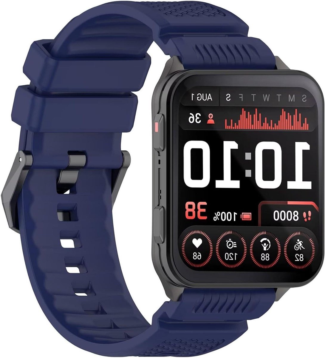 Armband Garmin Venu - Sporthorlogeband Siliconen - Fitness Activiteiten - Klapsluiting met Inkepingen - Niet gespecificeerd - Niet gespecificeerd