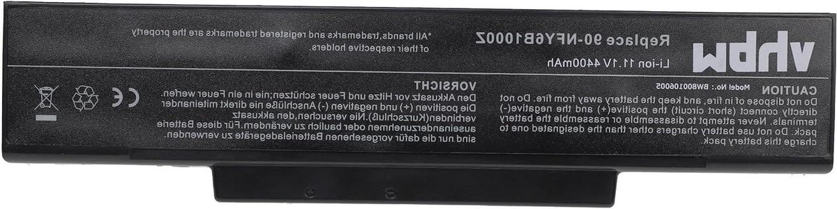 Laptop Batterij - Accu Notebook - Laptop Gebruik - Hoge Capaciteit - 4400 mAh - Zwart