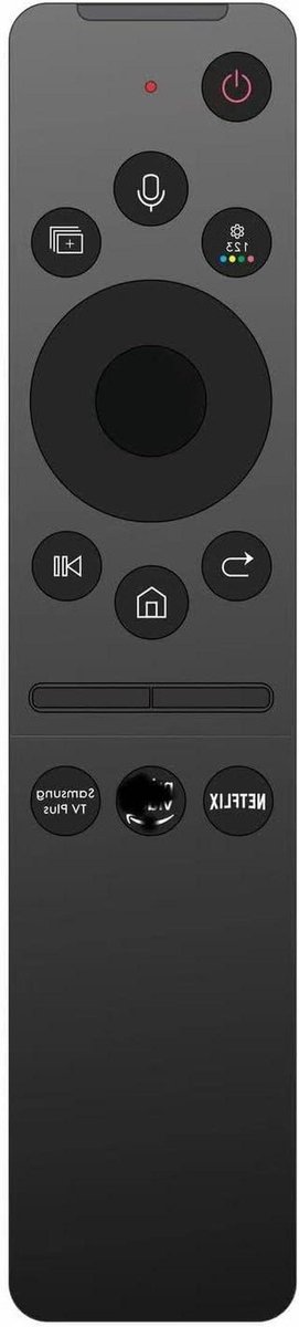 Universele Afstandsbediening - Smart TV Controller - TV Bediening - Spraakbesturing - 16 x 3.5 x 1.5 cm - Zwart