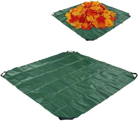Tuin Afvalzak - Vuilniscontainer Tas - Tuin Opruimen - Waterdichte Doek - 202x202 cm - Groen — afbeelding 3