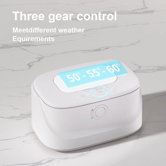 Babydoekjes Warmer - Doekjes Dispenser - Comfortabele Verzorging - Snelle Verwarming - 23 cm Lengte - Wit — afbeelding 3