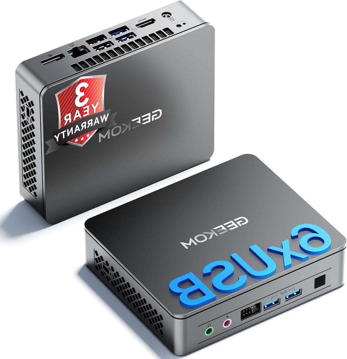 Mini Desktop Computer - Compacte PC - Thuis en kantoor - Stille Intelligente Koeling - 4K Display - Zwart