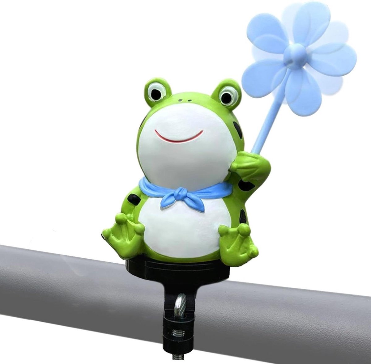 Stuur Decoratie Kikker - Fiets Accessoire - Rit Opvrolijken - Duurzaam Hars - 7 x 4 cm - Groen