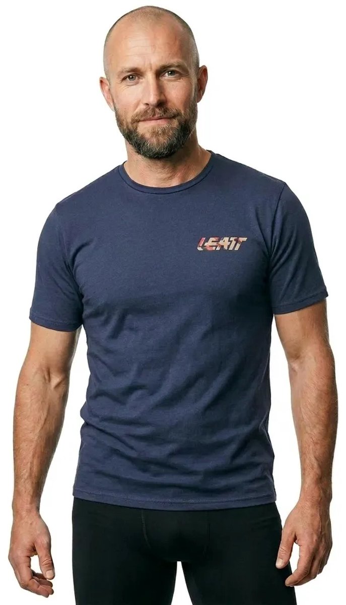 Leatt Core T-shirt Met Korte Mouwen Blauw L Man