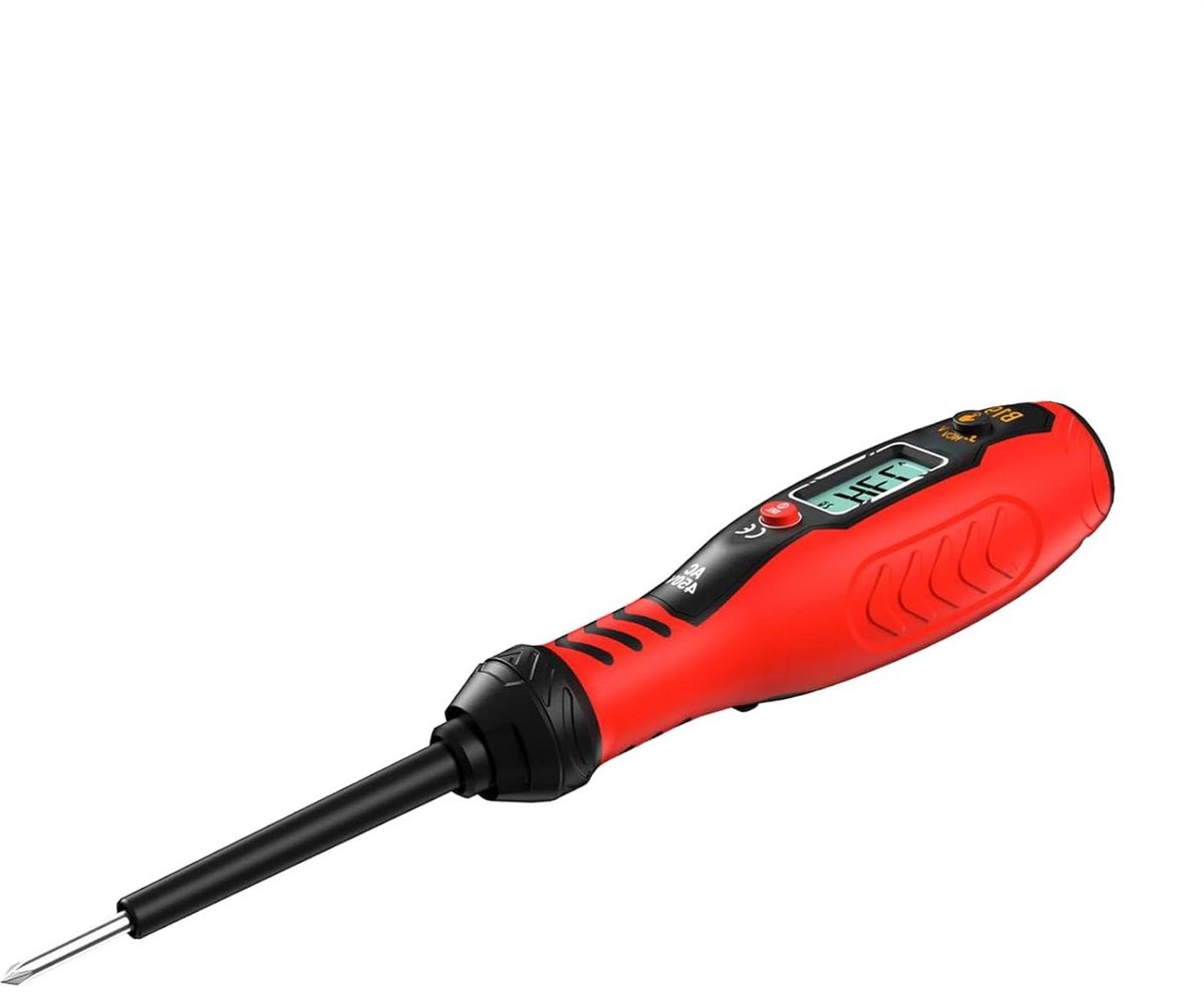 Spanningsmelder Schroevendraaier - Circuittester Pen - Elektrisch Testen - Digitaal Display - 30-1000V AC - Rood