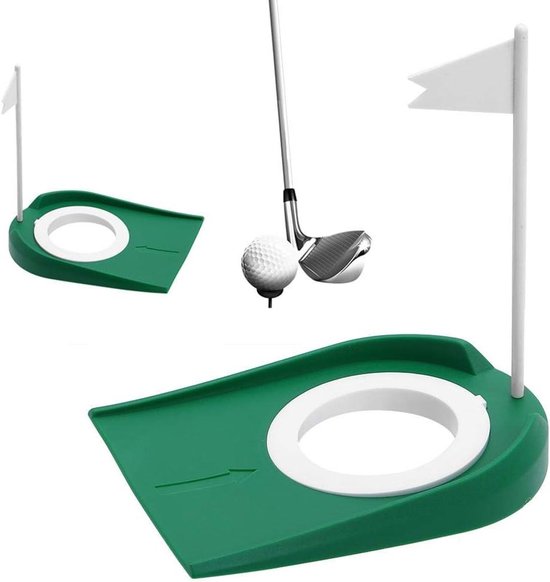 Praktische Plastic Putting Cup Oefenhulpmiddel met Verstelbaar Gat en Witte Vlag voor Golftraining en Verbetering van Puttingvaardigheden — afbeelding 4