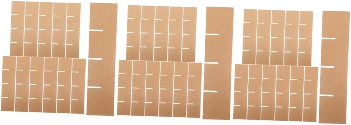 Kartonnen Doosverdelers - Verhuisdozen Verdelers - Glaswerk Verpakken - Eenvoudige Installatie - 3 Stuks - Bruin