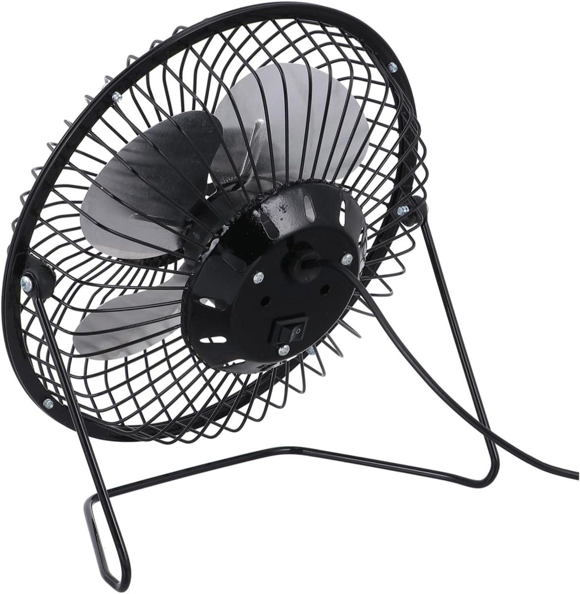 Tafelventilator - Persoonlijke ventilator - Persoonlijke verkoeling - 360 graden draaibaar - 301 Gram - Zwart
