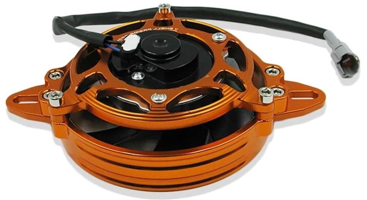 Radiator Ventilator - Koelventilator Motor - Motor Koelen - Snel roterend ontwerp - 12V - Oranje