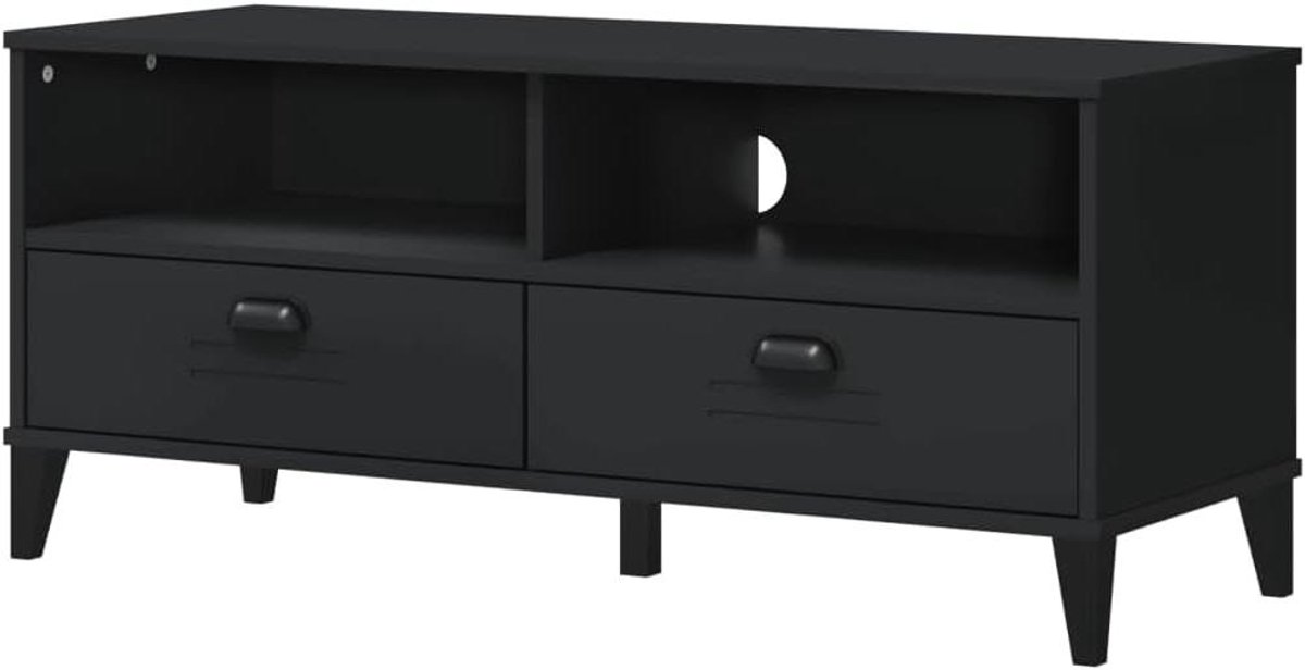 Tv-meubel - Tv kast dressoir - Opbergen media - Industrieel ontwerp - 2266 kg - Zwart