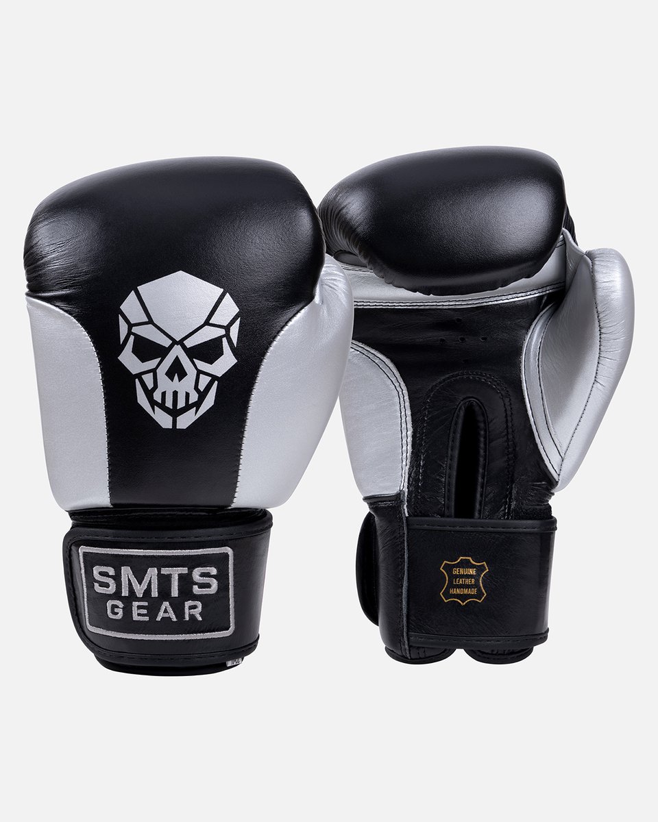 SMTS Gear Model 3.0 Bokshandschoenen Zwart/Zilver 18oz
