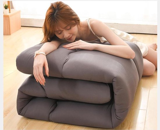 Opvouwbare Tatami Mat - Japanse Futon Vloermat - Ruimtebesparend Slapen - Ademend Katoen & Polyester - 120x200cm - Niet gespecificeerd — afbeelding 5