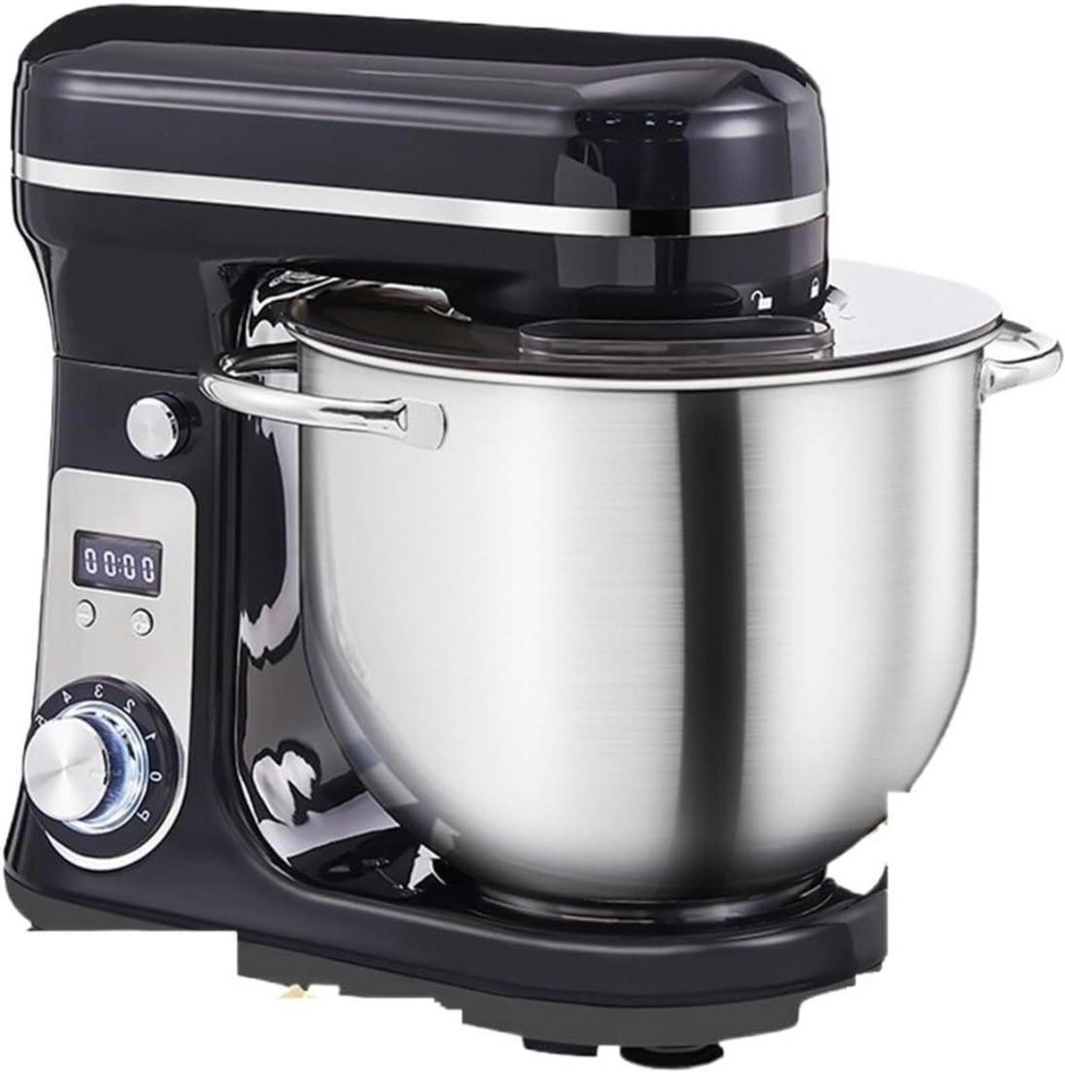 Keukenmixer - Standmixer Garde - Bakken en Koken - Krachtige Stille Motor - 6 Liter Kom - Zwart