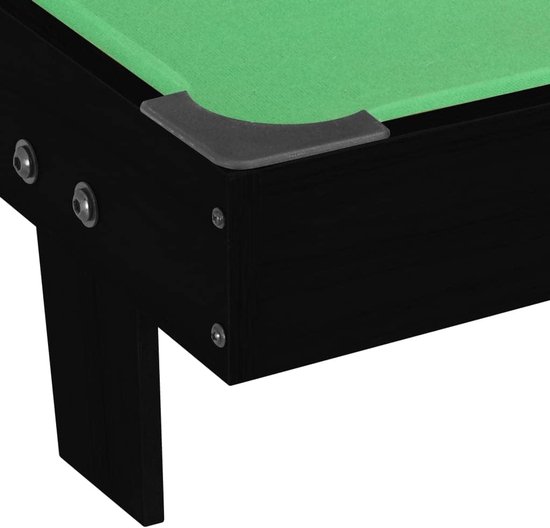 Mini Pool Tafel - Biljarttafel Klein - Spelplezier Thuis - Inclusief 6 Kogelzakken - 92x52x19 cm - Zwart Groen van mini — afbeelding 2