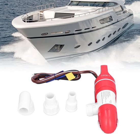 Automatische 360° Sentina Pomp voor Boten, 12V, 1100 GPH, Ideaal voor Laag Bruggen en Boot Track Systemen — afbeelding 2