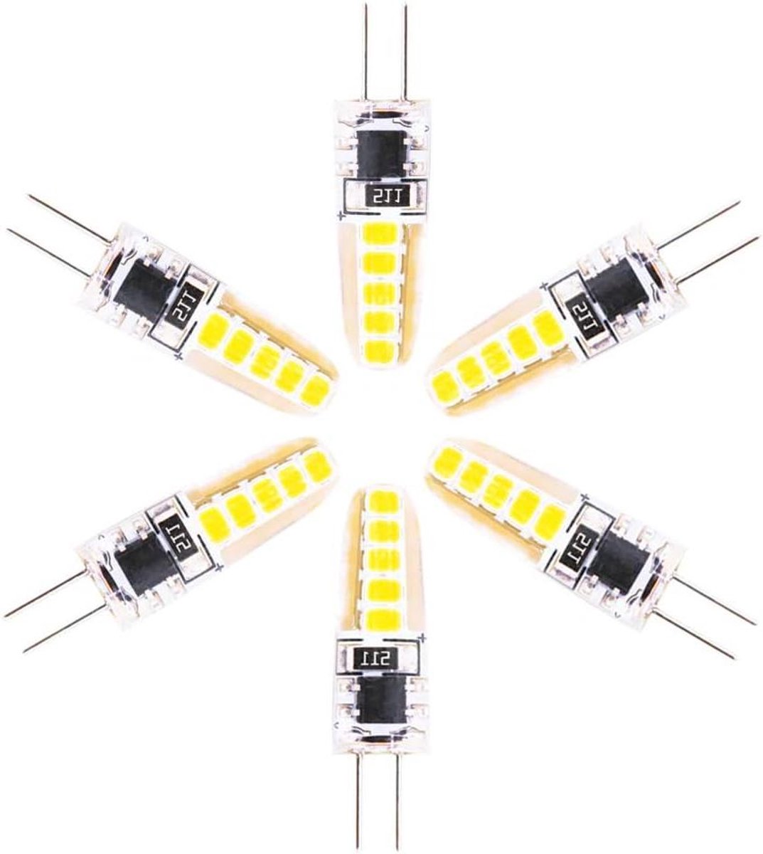 LED Lampjes - G4 Spots - Huis Verlichten - Energiebesparend - 6 Stuks - Warm Wit