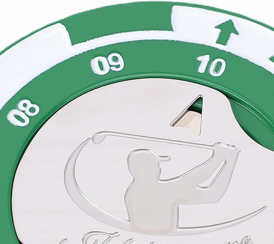 Golf Green Reader - Golfbal Marker - Helling Meten - Ingebouwde Waterpas - 0.7 cm dikte - Groen — afbeelding 4
