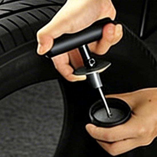Bandenreparatieset - Noodreparatie Kit - Auto Onderhoud - Tubeless Banden Reparatie - 60-delige set - Zwart — afbeelding 3