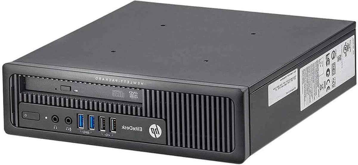 Desktop PC - Computer Werkstation - Kantoorwerk - Ultra Slim Formaat - 10x38x34 cm - Zwart