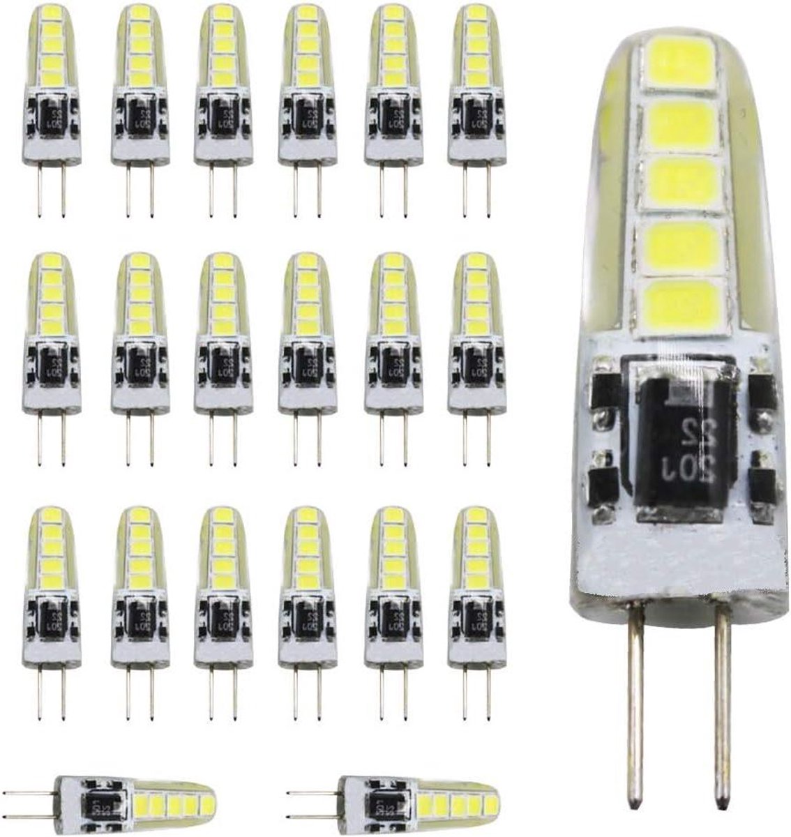 G4 LED Lamp - Vervangende Lamp - Huis Verlichten - Energiebesparend - 10x37mm - Koud Wit
