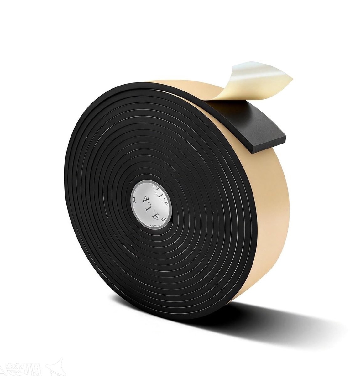 Zelfklevende Dichtingsband voor Deuren en Ramen - Geluidsisolatie, Schokabsorberend en Bescherming tegen Impact (Zwart, 3 m x 100 mm)