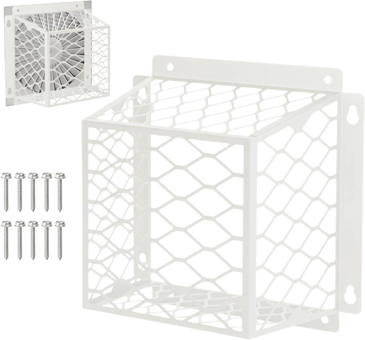 Ventilatiedeksel voor droger buiten metalen uitlaatschild voor droger roestvrije wandventilatiebescherming Geschikt voor 3-4 inch beschermer vogelbestendige droogkap voor buitenmuur zware