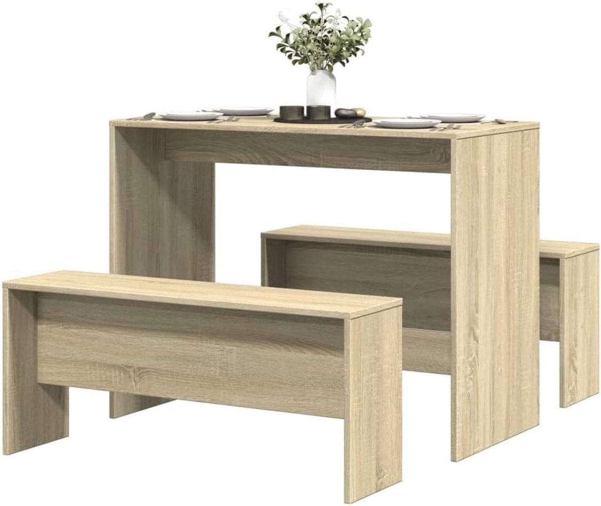 Eettafel en bankset - Compact meubel - Gezellig eten - Ruimtebesparend ontwerp - Niet gesp