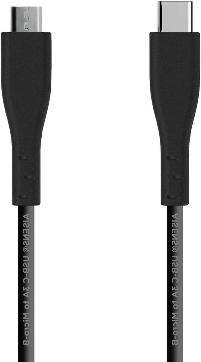 USB Kabel - Laadkabel Data - Apparaten Laden - Universele Connectoren - 1 Meter - Zwart