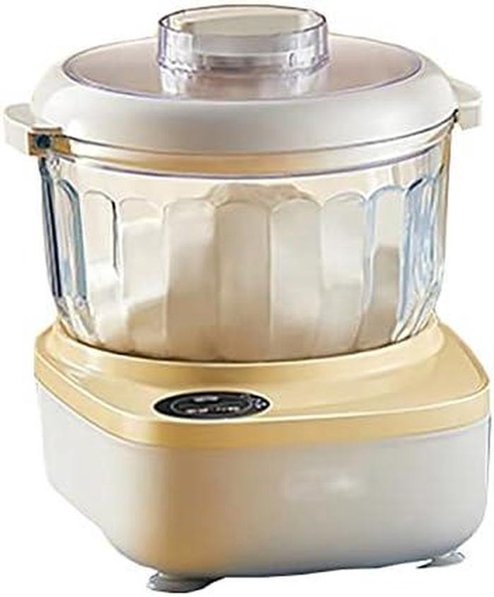 Deegmixer Keukenmachine - Bakmachine Kneedmachine - Brood Deeg Maken - Krachtige DC-motor - 2 Liter Inhoud - Geel