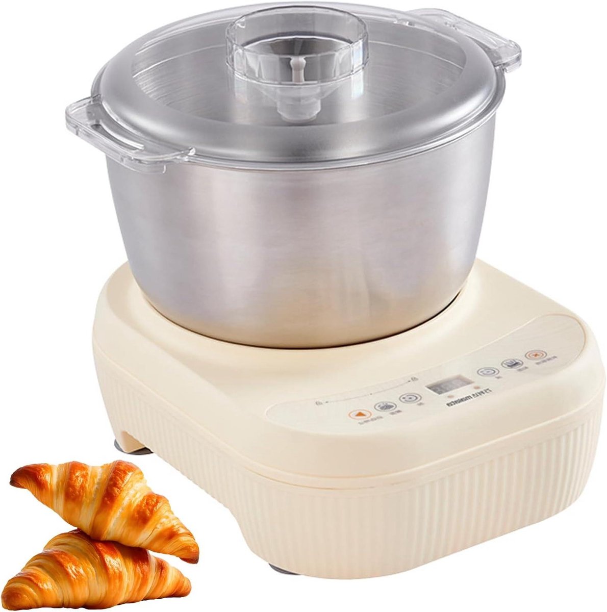 Deegmixer Keuken - Elektrische Kneedmachine - Thuis Bakken - Constante Temperatuur Fermentatie - 5L/7L Kom - Wit