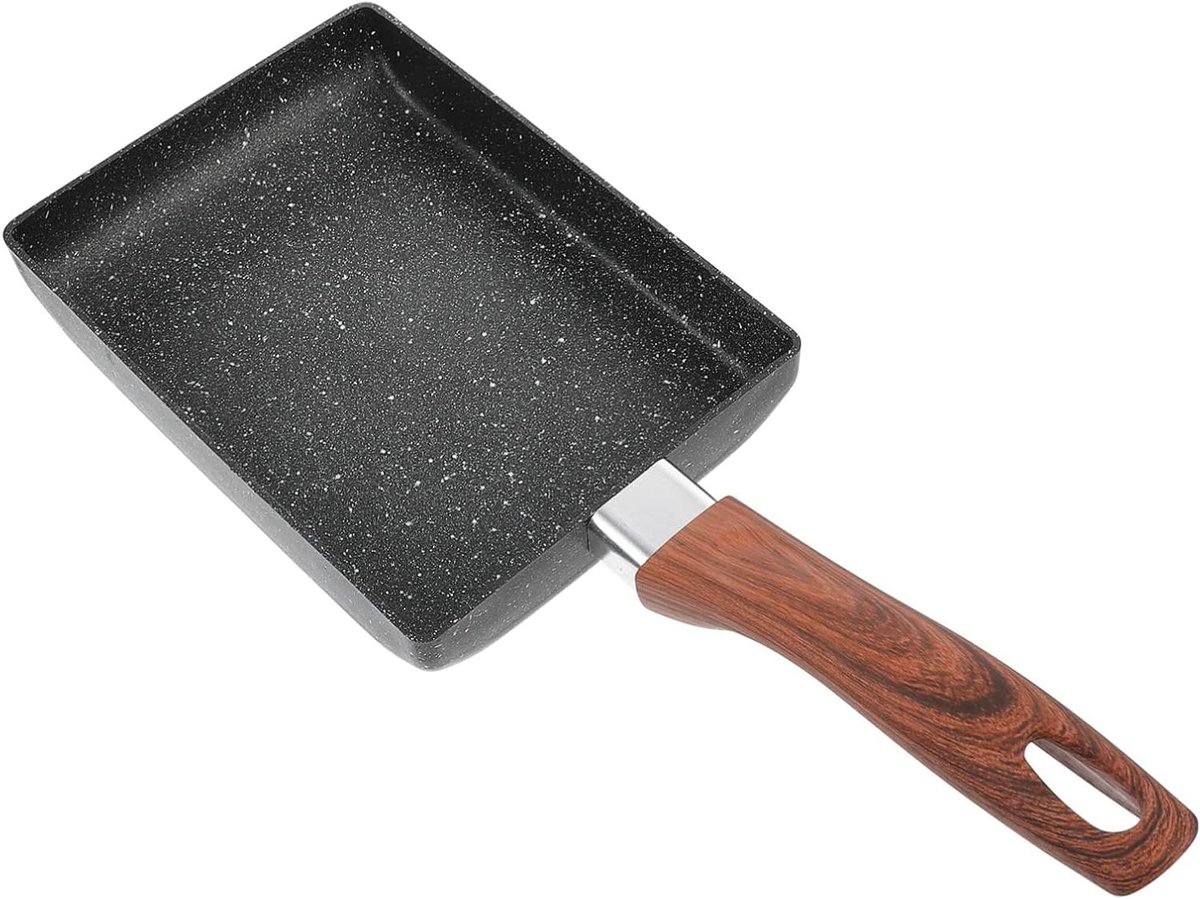 Omeletpan - Koekenpan - Ontbijt Maken - Antiaanbaklaag - 35.5 cm - Gemengde kleur