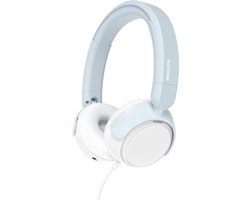 PHILIPS TAK2000MP/00 – Kinderkoptelefoon – 85 dB Veilig Luisteren – Audio Share – Ingebouwde Microfoon – Opvouwbaar – USB-C Adapter Inclusief – Licht Roze / Wit