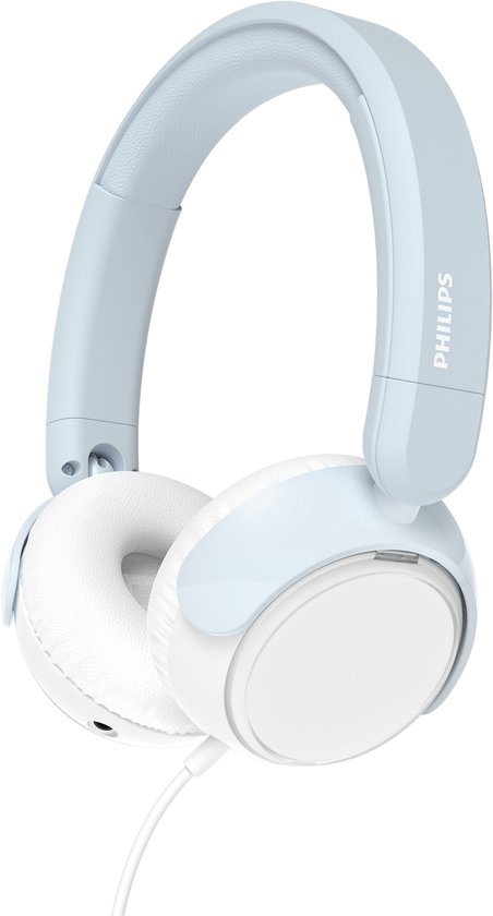 PHILIPS TAK2000MP/00 - Kinderkoptelefoon - 85 dB Veilig Luisteren - Audio Share - Ingebouwde Microfoon - Opvouwbaar - USB-C Adapter Inclusief - Licht Roze / Wit