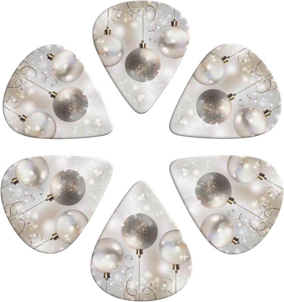 Gitaar Plectrums - Plectrum Set - Muziek Maken - 3 Dikte Variaties - 6 Stuks - Wit