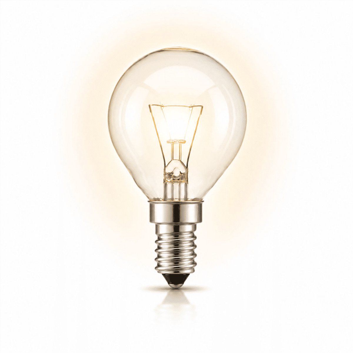 1x Kogel Gloeilamp E14 - 40W - Warm Wit Licht (2700K) - 200 lm - 1 jaar - Dimbaar - Ovenlamp max. 300 °C