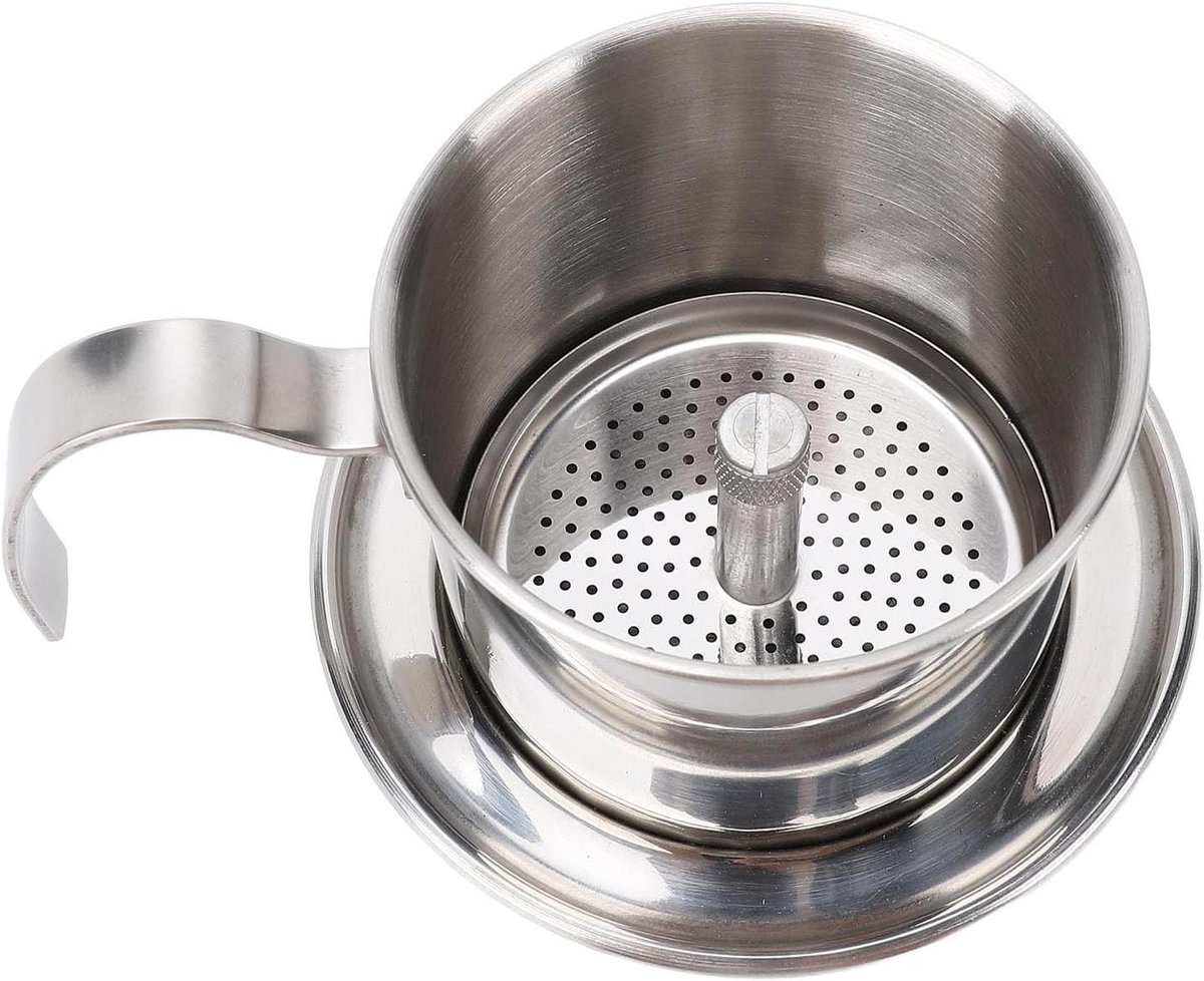 Koffiezetapparaat - Druppelfilter - Koffie Zetten - Verdikte Constructie - 200 Ml - Zilver
