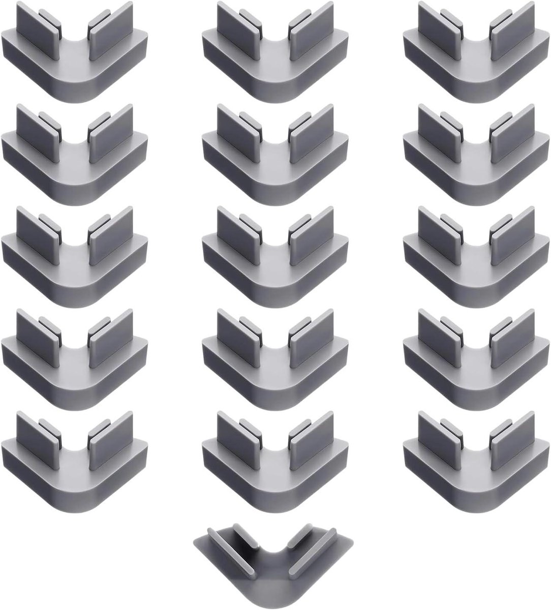 Bakjes Stapelaar - Bakplaat Houder - Keuken Organiseren - Verticale Stapeling - 16 Stuks - Grijs
