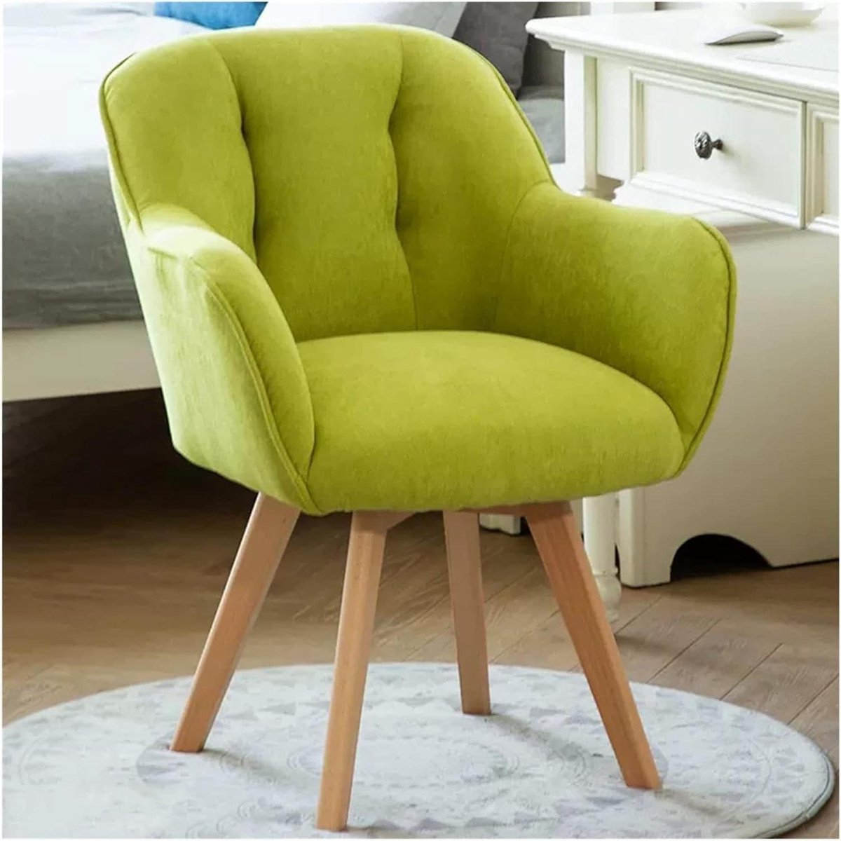 Draaibare Fauteuil - Accentstoel Loungestoel - Ontspannen Zitten - Zacht Fluweel Stevig Ho