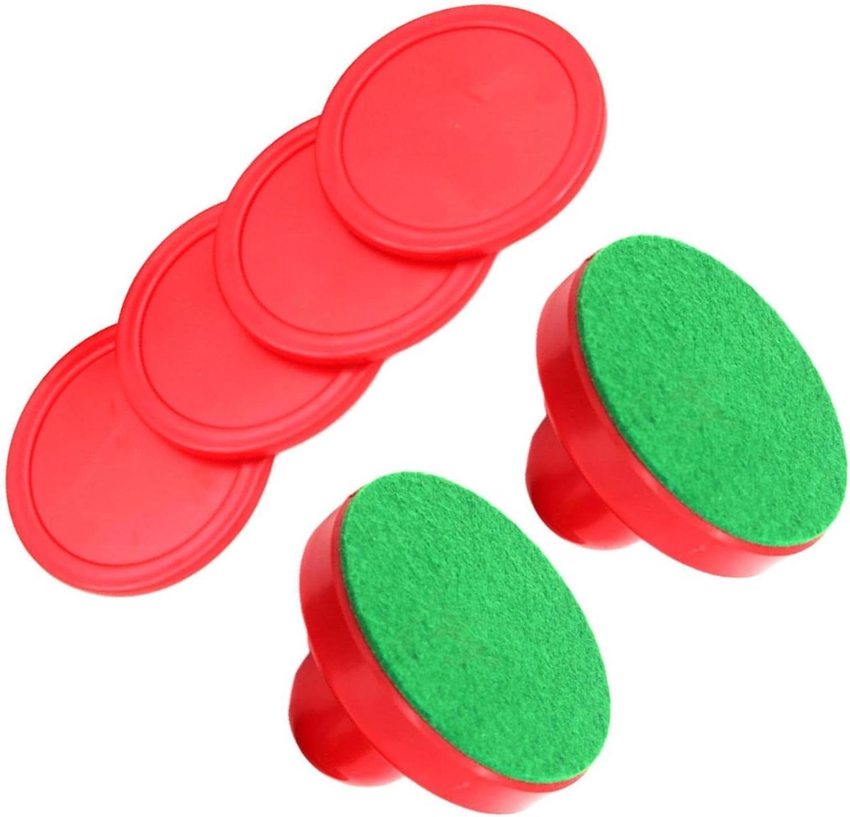 Airhockey Accessoires - Tafelspel Onderdelen - Familieplezier - Duurzaam Kunststof - 7.6 cm - Groen