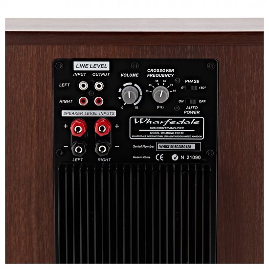 Wharfedale Diamond SW-150 Subwoofer, Walnut — afbeelding 5