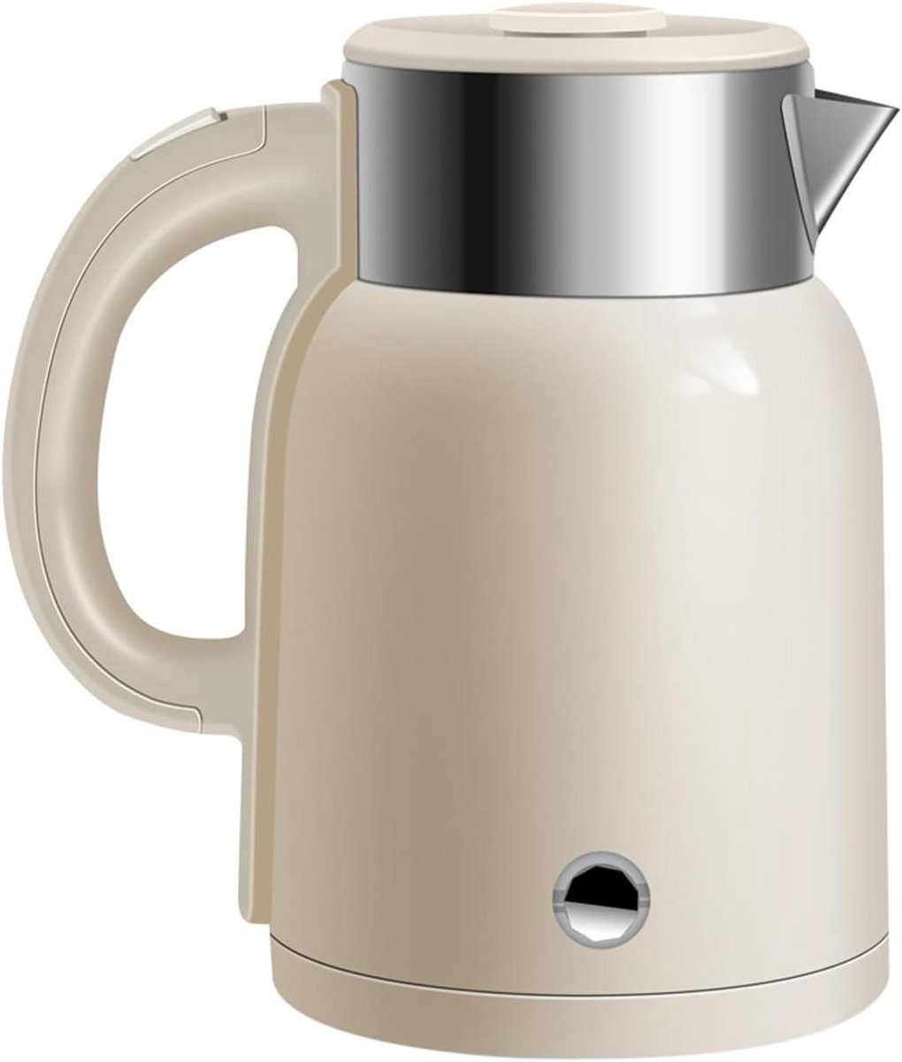 Elektrische waterkoker - Snelkooker - Warme dranken maken - Dubbel geïsoleerd - 2 liter - Beige