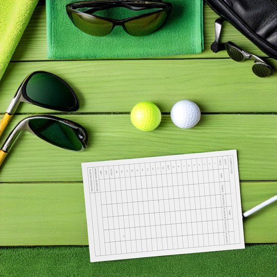 Golf Scorekaarten - Scoreblok Golf - Spel Registratie - Vochtbestendig Papier - 32 Stuks - Multi — afbeelding 3