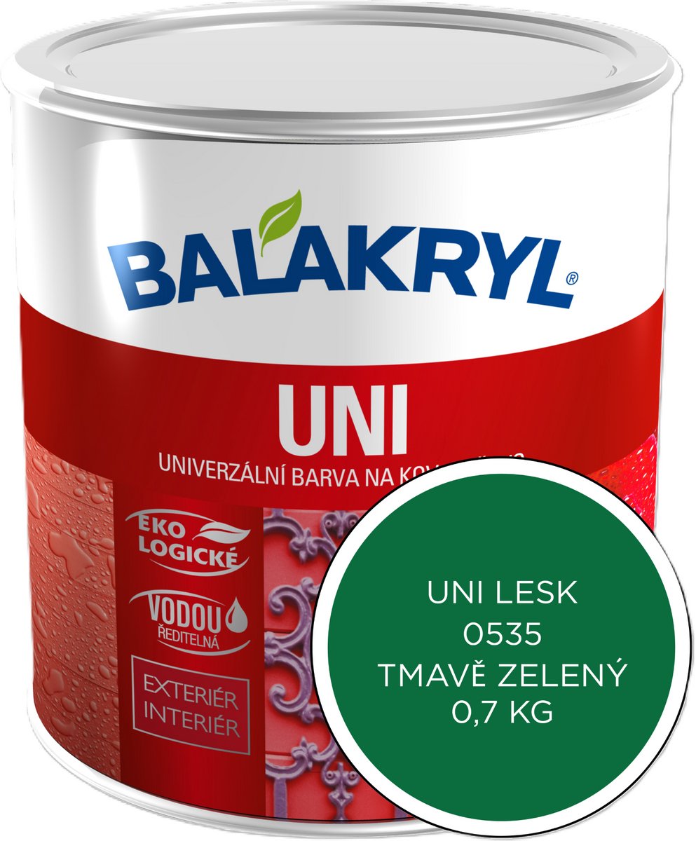 Balakryl UNI Glans 0,7kg, 0535 donkergroen