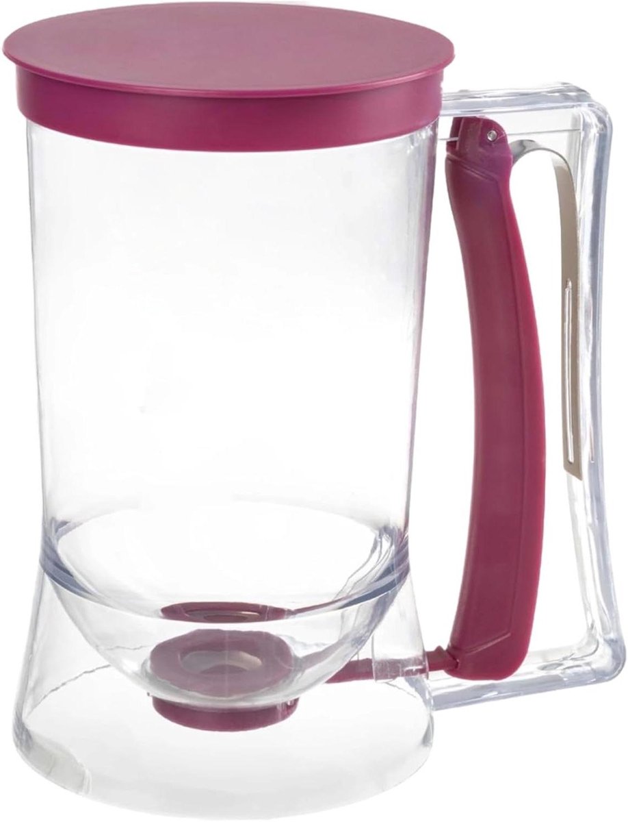 Beslag Dispenser - Slinger Fles - Pannenkoeken Bakken - Nauwkeurige Controle - 17 cm Hoog - Paars